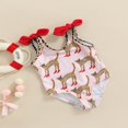 thumbnail image 3 of POINTERTECK Maillot de Bain pour Bébé Fille Imprimé Léopard Dessin Animé Bikini une Pièce Sans Manches, 3 of 9