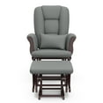 thumbnail image 4 of Storkcraft Tuscany Infant Nursery Glider & Ottoman Espresso with Gray, 4 of 16