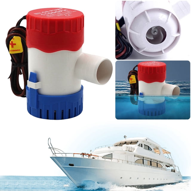 Mini Bomba Eléctrica Sentina Sumergible 12/24V para Casa Flotante