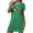 Green, variant on Fjofpr Homewear Women's Dress Women's Oversized Short Nightgown Printed Round Neck and Short Sleeves dress