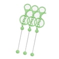 thumbnail image 2 of KLKCMS 3 Pieces Beadable Keychain Bars Make Your Own Keychain Rings for Friend Gift Green, 2 of 9