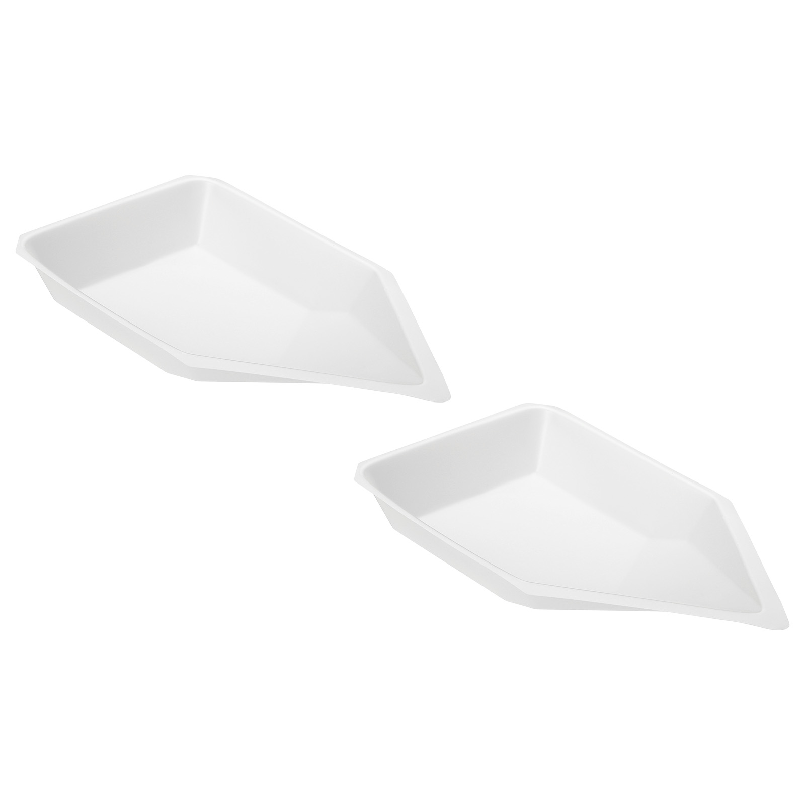 Uxcell BoatShaped Weigh Boats Large Disposable Powder Dispenser, White