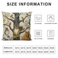 thumbnail image 6 of Nawypu  Black Brown Animal Lover Bird Squirrel Butterfly Dragonfly Lumbar Pillowcase 2pcs Throw Pillow Cover Cushion Case Rectangular 2pcs, 6 of 6