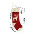 thumbnail image 2 of Knitted Christmas Stocking Gift Bag Decoration Home Scene Decoration Wool Elks Candy Bag, 2 of 5
