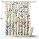 thumbnail image 3 of Bathroom Floral Shower Curtain,Colorful Leaf Curtains Bathroom Decor,Shower Curtain Set with Curtain Hooks, 3 of 4