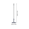 thumbnail image 2 of 4 in 1 Telescopic Window Cleaner Kit with Extension Pole, Rotatable Window Squeegee, 2 Stage Telescoping Cleaning Tool for High Rise Home Glass, Glass Cleaning & Wiper, 9.55*46.8in, Blue, 2 of 10
