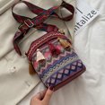 thumbnail image 1 of Mujeres étnicas hombro bandolera borlas tejidas cubo pequeño Bolsas femeninos Ndcxsfigh Para Estrenar, 1 of 4