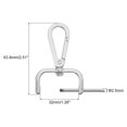 thumbnail image 2 of Uxcell 8Pcs Swivel Clasps, 1.25" Detachable Snap Hook with Screwdriver, Silver, 2 of 7