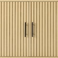 thumbnail image 6 of Best Choice Products 2-Door Slatted   Storage Cabinet, Accent Furniture w/ Non-Scratch Foot Pads - Natural, 6 of 10