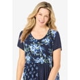 thumbnail image 4 of Woman Within Plus Size Petite Mixed Print Maxi Dress, 4 of 6