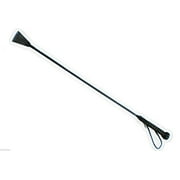 BLACK LEATHER RIDING CROP HORSE WHIP 27" Very Nice QUALITY! Not some cheap toy!
