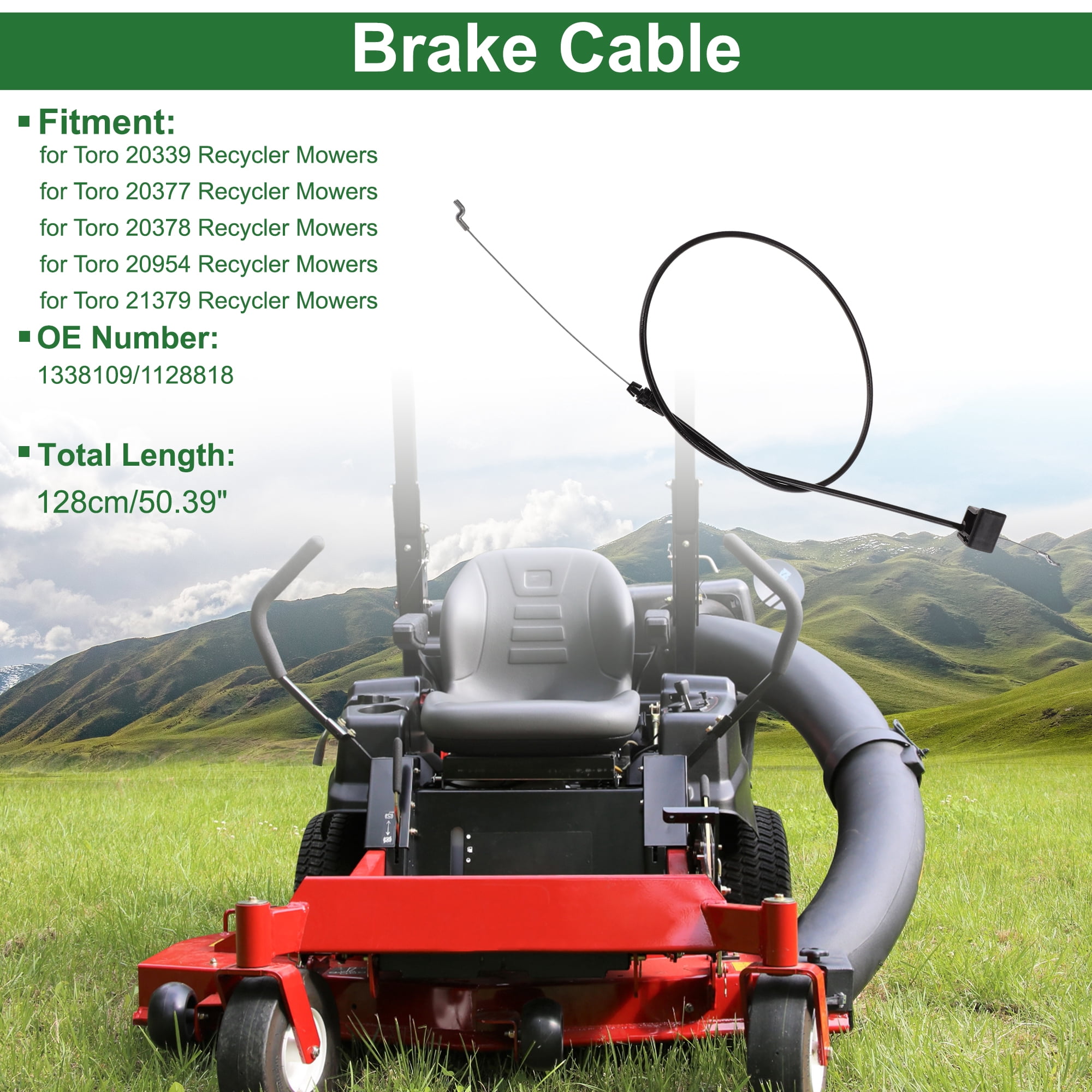 Unique Bargains Brake Cable for Toro Lawn Mower 20339 20377 20378 20954 21379
