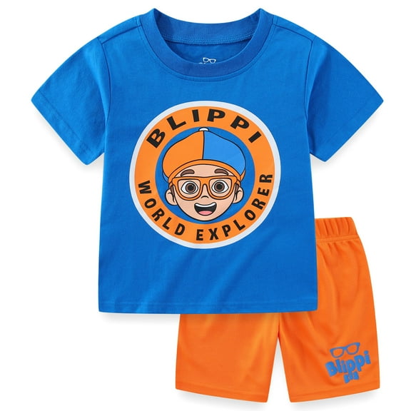 Camiseta de manga corta y conjunto corto Blippi Boys para niños pequeños y grandes