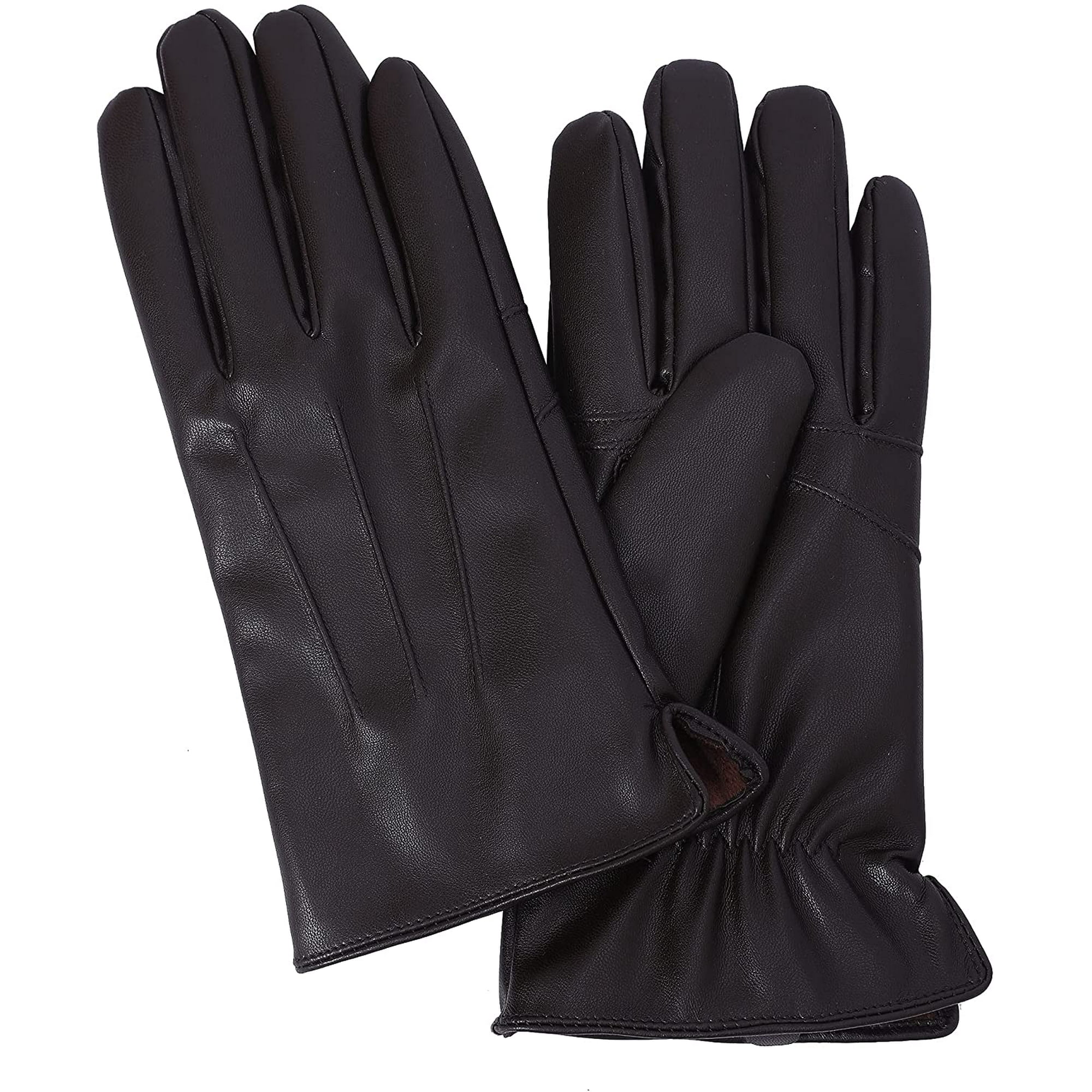 Leather touchscreen gloves mens on sale