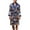 Blue, variant on Men's Long Sleeve Robe Satin Knee Length Pajamas Pjs Long Summer Luxury Bathrobe Spring Lightweight Cool Red Small