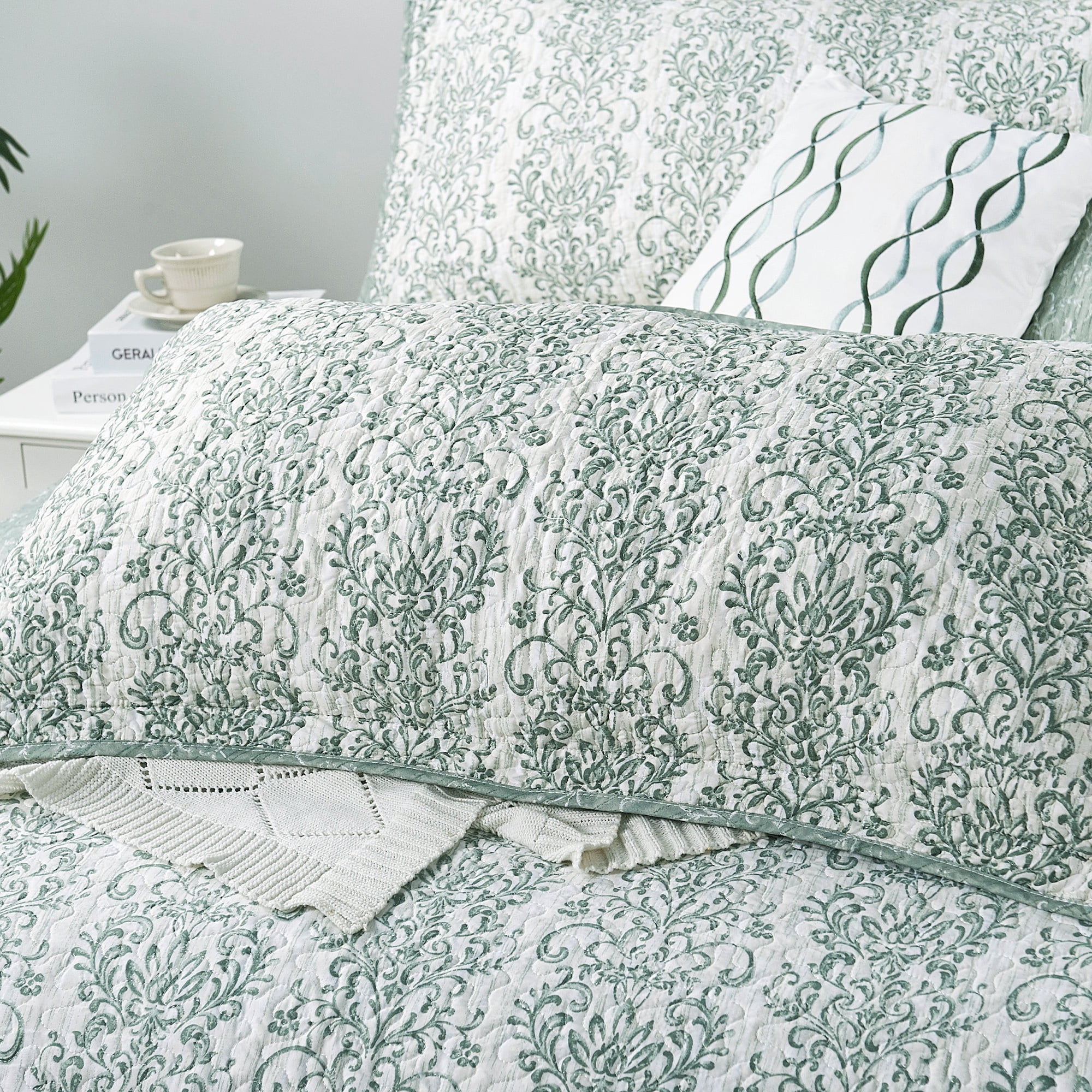 Home Soft Things 6 Piece Mayfair Printed Quilt Set, Oversize King (122" x 106")