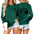 thumbnail image 2 of Jsaierl Women's Halloween Sweatshirts Spooky Print Pullovers Fall Loose Fit Round Neck Long Sleeve Sweater Tops Halloween Costumes, Sizes S-2XL, 2 of 7