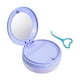 thumbnail image 4 of Caja de almacenamiento de aparatos ortopédicos con espejo Estuche para limpieza de retenedores Mujeres Niños Azul, 4 of 9