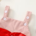 thumbnail image 4 of RMGVDSD Adorable Bow Tie Baby Girls Clothes Corduroy Romper Sleeveless Jumpsuit Cute Bodysuit Onesie Toddler One-Piece Outfit 3-6 Months, 4 of 8