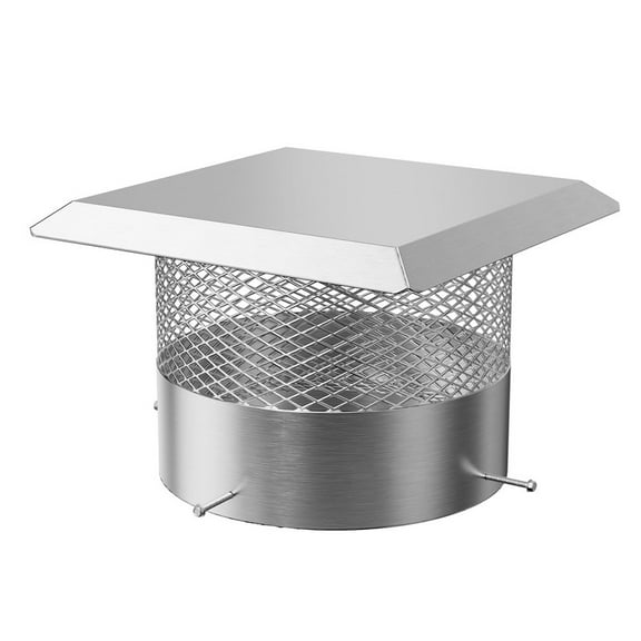 Towallmark 18 Inch Round Chimney Cap, Stainless Steel Chimney Cover For Fireplace, Outdoor Rain Cap With Rust Proof Design, Heavy Duty Flue Cover For All Weather Protection