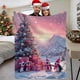 thumbnail image 3 of Manta Navideña Manta Navideña Con Pingüinos Manta Navideña De Invierno Manta Informal Y Suave Manta Cálida Para La Siesta Manta Navideña Con Gorro De Papá Noel (70 X 100 Cm), 3 of 7