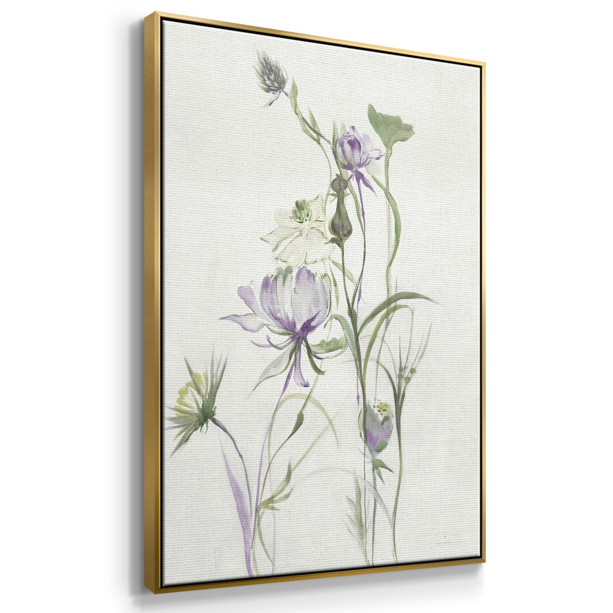 Late Summer Wildflowers II V30 Framed Premium Gallery Wrapped Canvas - Ready to Hang
