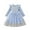Blue, variant on Loopsun 3-10 Years Girls Long Sleeve Print Mesh Princess Dress Blue, 7-8 Years