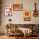 thumbnail image 5 of 3 Uds NGK Bujía Placa Metal Vintage Pintura Hierro Rectangular 20x30cm, 5 of 9