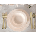 thumbnail image 4 of " OCCASIONS " 40 Plates Pack, Vintage Party, Disposable Wedding Party Plastic Plates (10.25'' Dinner Plate, Portofino in Light Pink), 4 of 7