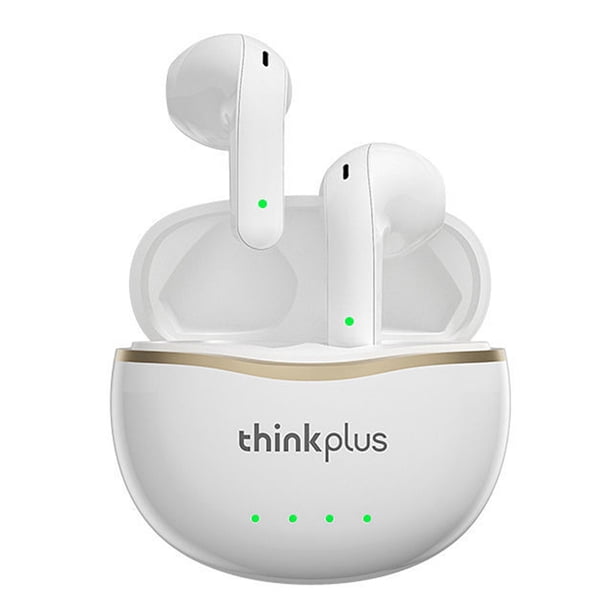 Auriculares thinkplus X16 True Wireless BT Auriculares In-ear Sport Auriculares BT5.2 Chip Baja latencia Amplia compatibilidad Blanco Lenovo Auriculares