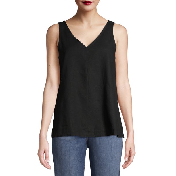 Time and True Women's Everyday Woven Tank Top - Walmart.com
