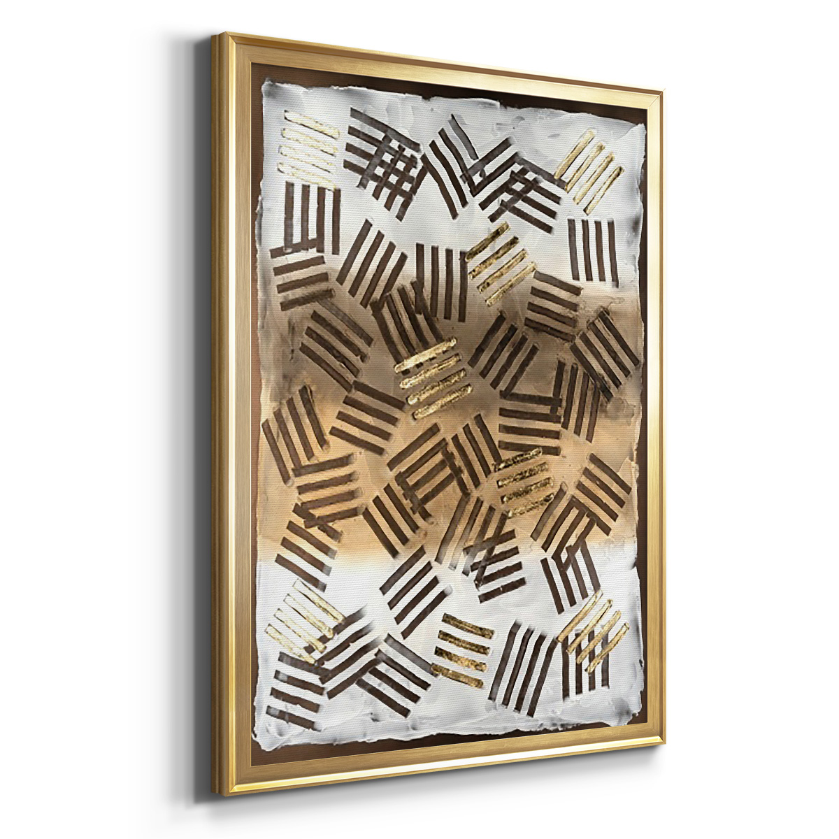 Raffia Palm II Premium Framed Print, in Gold, Black, or Silver - Ready to Hang