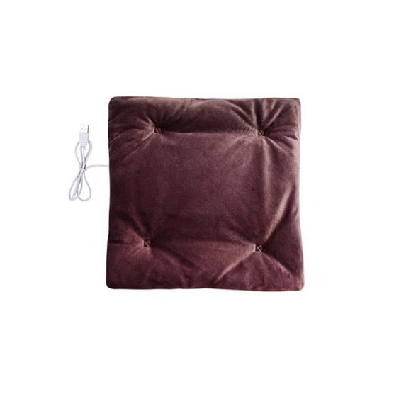 Toystoory Almohadilla de calefacción, alfombrilla lavable para silla, cojín eléctrico con carga cálida para otoño e invierno, suministro Suministros térmicos Café