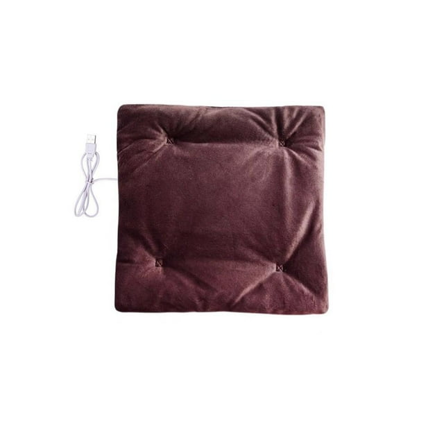 Toystoory Almohadilla de calefacción, alfombrilla lavable para silla, cojín eléctrico con carga cálida para otoño e invierno, suministro Suministros térmicos Café
