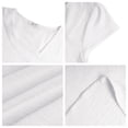 thumbnail image 5 of UVN Womens Chiffon Blouses Asymmetrical V Neck Shirts for Women Short Sleeve Elegant Tops, 5 of 8