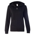 thumbnail image 4 of Independent Trading Co. Juniors’ Heavenly Fleece Full-Zip Hooded Sweatshirt Size up to 2XL, 4 of 5