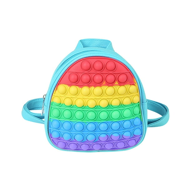 Fidget Backpack, Pop-On-It Backpacks Fidget School Book Bag for Kids, Push Popper Bubble Fidget