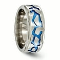 thumbnail image 4 of Edward Mirell Titanium Blue Anodized Brushed & Polished 9mm Band Size 13, 4 of 4