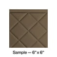thumbnail image 1 of FASÄDE Quilted Decorative Vinyl Backsplash Panel in Argent Bronze (6X6 Inch Sample), 1 of 5