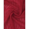 thumbnail image 5 of INSPIRE CHIC Women's Sheer Textured Crop Bolero Shrug Lightweight Long Sleeve Open Front Cardigan Red XS, 5 of 6