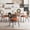 Black + Brown 4 Pcs, variant on Modern Rattan Dining Chair Set Of 2 Or 4, Faux Leather Upholstered Seat, Hand-Woven Cane Back, Cantilever Metal Legs – Comfortable For Dining Room Or Kitchen