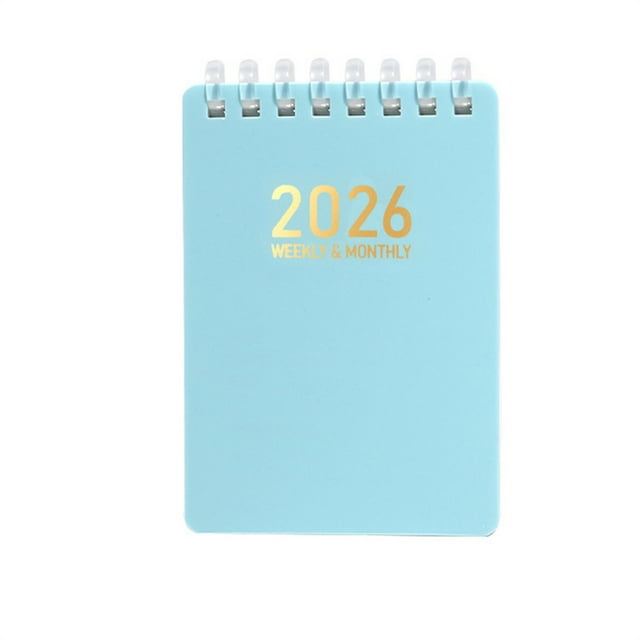 A7 Mini Notebook Organizer Planner | Daily Calendar | Travel Diary Journal | School Office Student Use | Writing Notes | Portable Pocket Size | Multi-Purpose Planner Organizer for Work Study