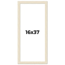 16x37 Frame White Real Wood Picture Frame Width 1.5 inches | Interior Frame Depth 0.5 inches | Barn