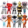 thumbnail image 2 of Traje de mascota robot, traje de cosplay, fiesta, eventos, juego, lindos trajes de vestir, publicidad, promoción, carnaval, Halloween, Pascua, adultos, 2 of 5