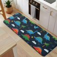 thumbnail image 5 of Colorful Dinosaurs with Palm Trees Kitchen Rug Mat,Kitchen Runner Rugs Non Skid Washable,Decorative Kitchen Floor Mats for Kitchen,Sink,Laundry,17"x47.2", 5 of 7