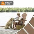 thumbnail image 2 of WINSOON All Weather HIPS Outdoor Folding Adirondack Chair Outdoor Garden Patio Chair-Teak, 2 of 5
