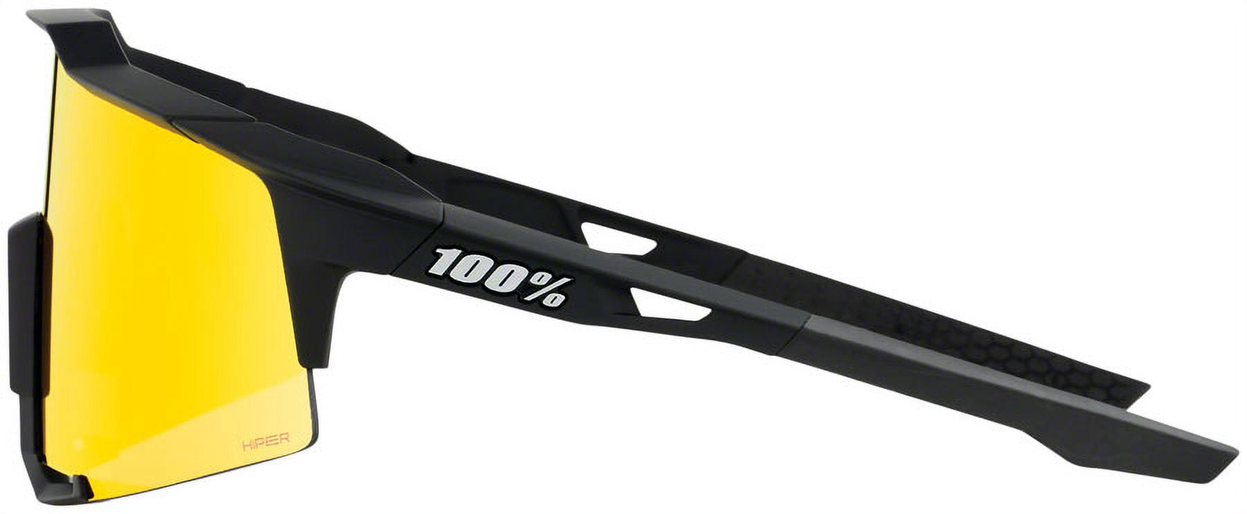 100% Speedcraft Sunglasses Soft Tact Black HiPER Red XS Sport and