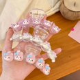 thumbnail image 4 of Sanrio-Pinza para el pelo con forma de garra de dibujos animados, accesorio de cola de caballo con forma de corazón, Flash fino, transparente, 4 of 4