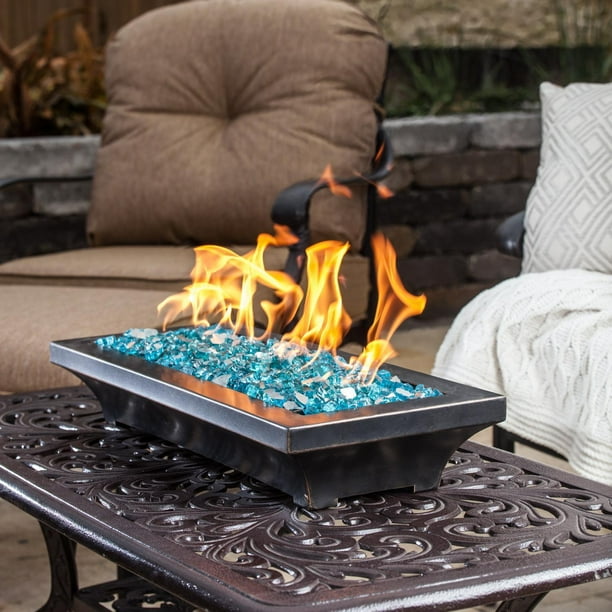 Lakeview Outdoor Designs Lavelle 18 Inch Table Top Natural Gas Fire Pit Walmart Com Walmart Com