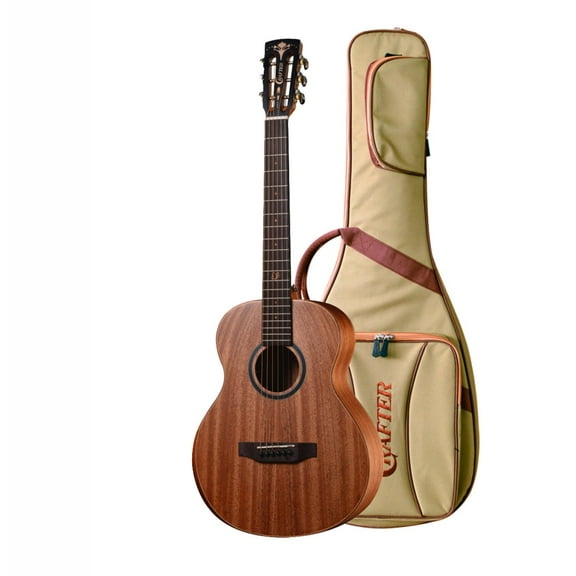 Crafter Mino Shape Acoustic Electric Guitar w/ Gig Bag - Mahogany - MINO ALM